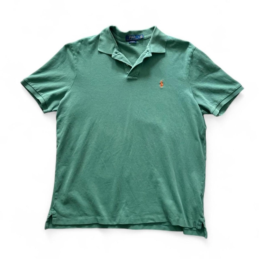 Vintage Polo Ralph Lauren Green Polo Collared Men's L